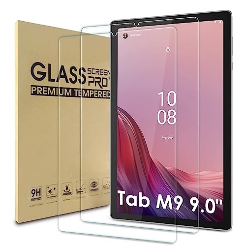 2 Pack Screen Protector Compatible with Lenovo Tab M9 9" TB-310FU, Case