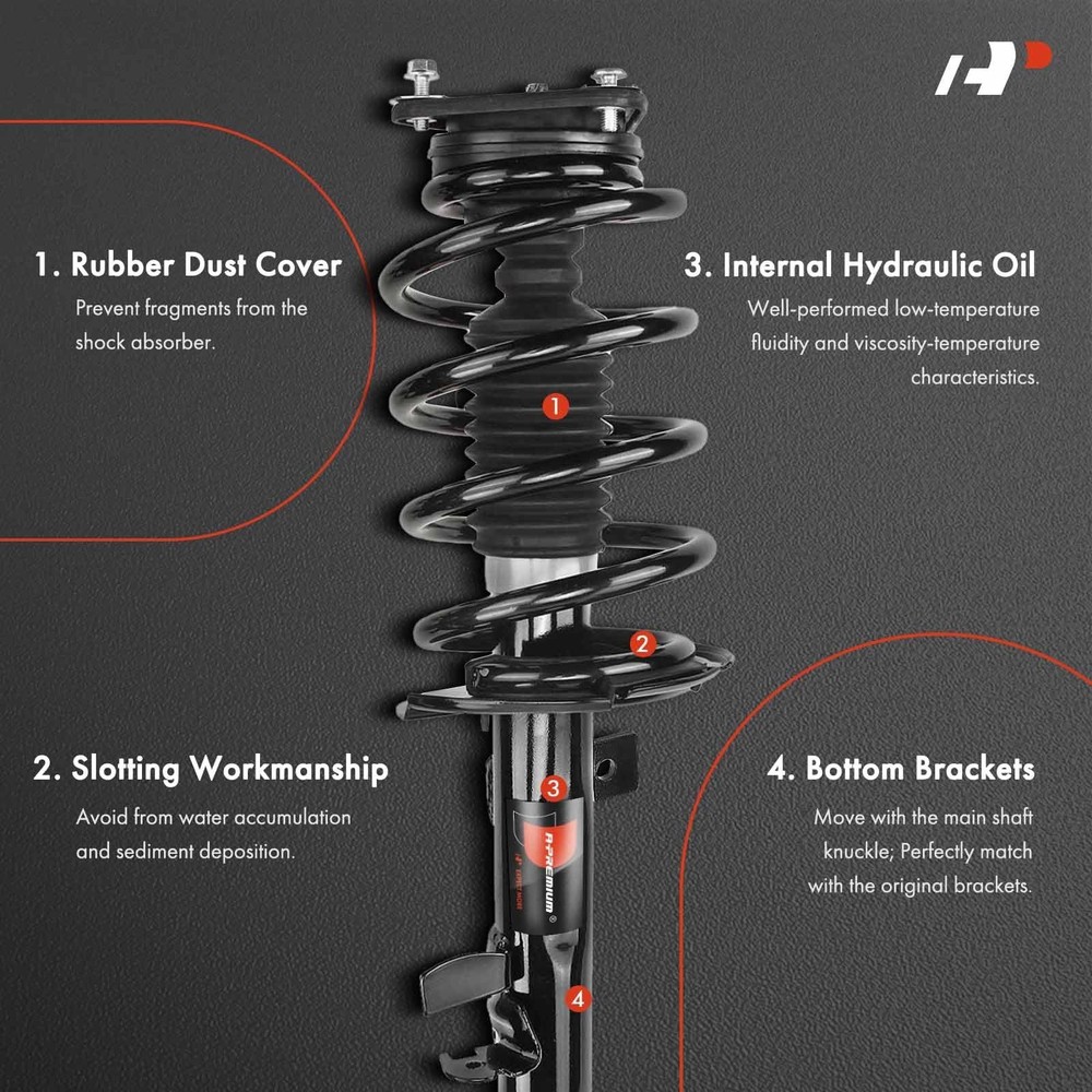 A-Premium Front Complete Struts Compatible with Ford Escape 2014-2x Replaceme...