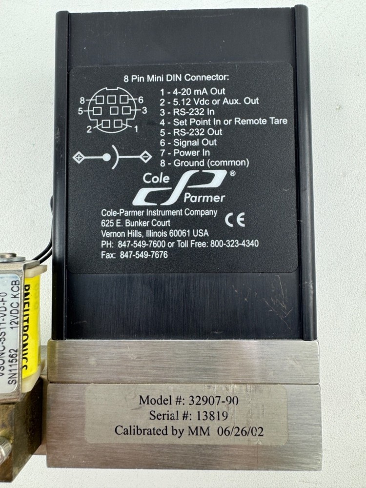 Cole-Parmer 32907-90 Proportional Flowmeter Controller Mass Flow Control