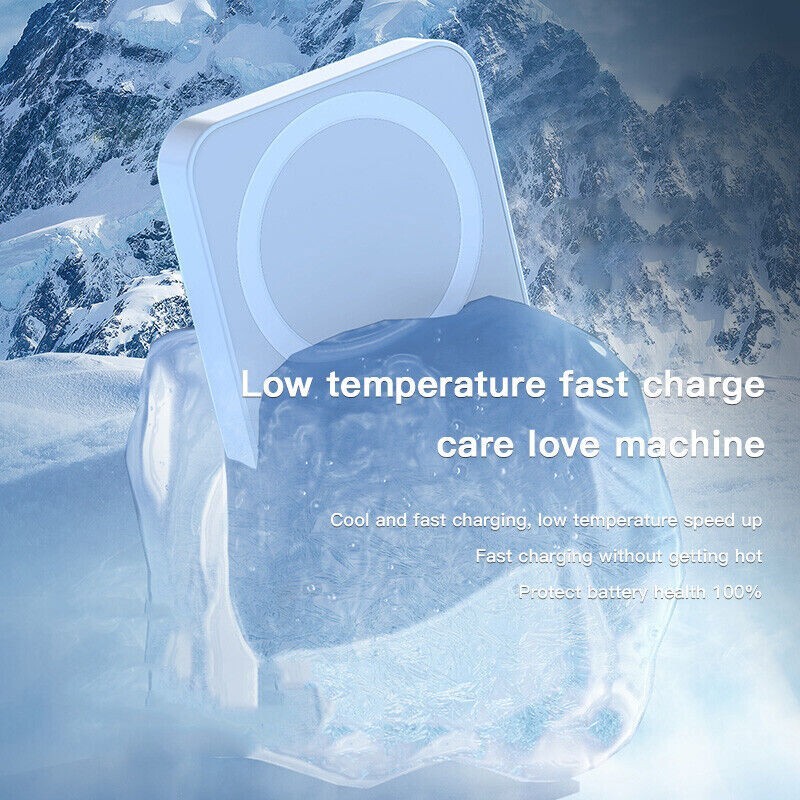 10000mAh Power Bank Magnetic Battery Pack Wireless Charger for iPhone 14/13/12