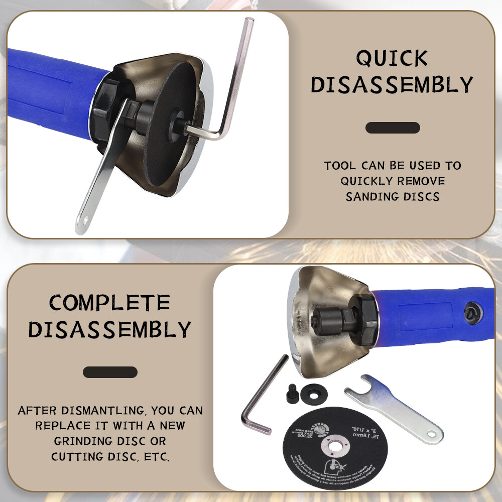 3" Air Cut Off Tool Pneumatic Angle Grinder Cutter Tools With 5pcs Cutting Disc