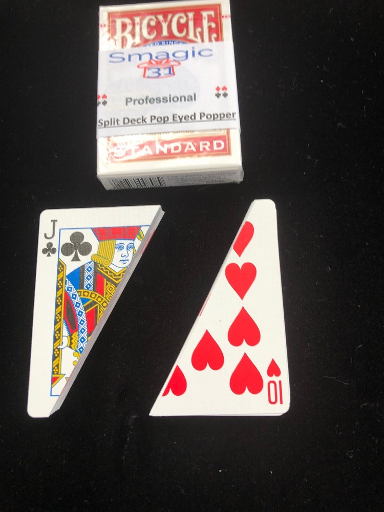 Split Deck - Magic Card Trick - Bicycle Red or Blue Free Shipping!