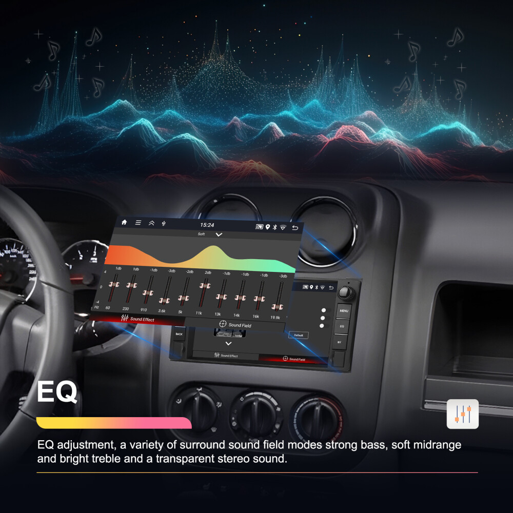 7" Carplay For Dodge RAM 1500 2500 2009-2012 Android 15 Car Radio GPS NAV Stereo