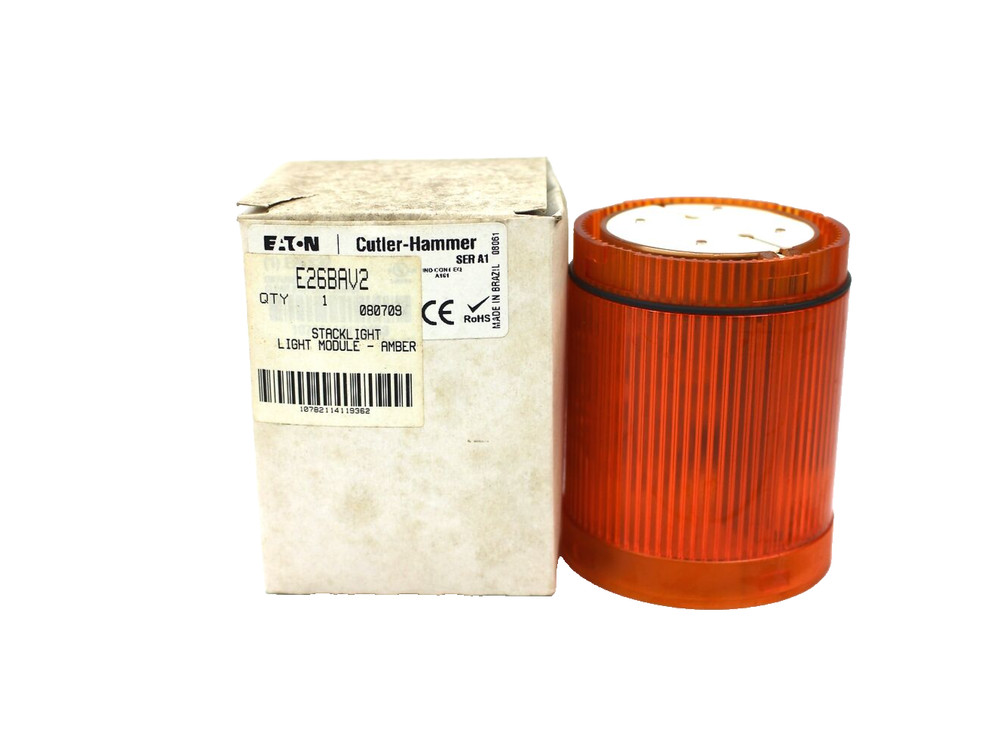 Eaton Cutler Hammer E26BAV2 Amber Stacklight LED Lens w/ Diffuser 6W