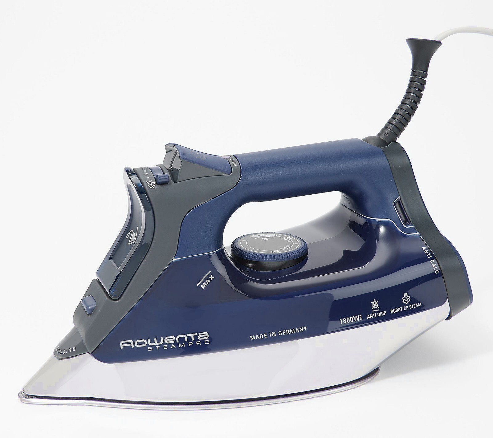 Rowenta DW8194 Steam Pro 1800-Watt. Auto Off- Anti Calc 400 Hole Soleplate