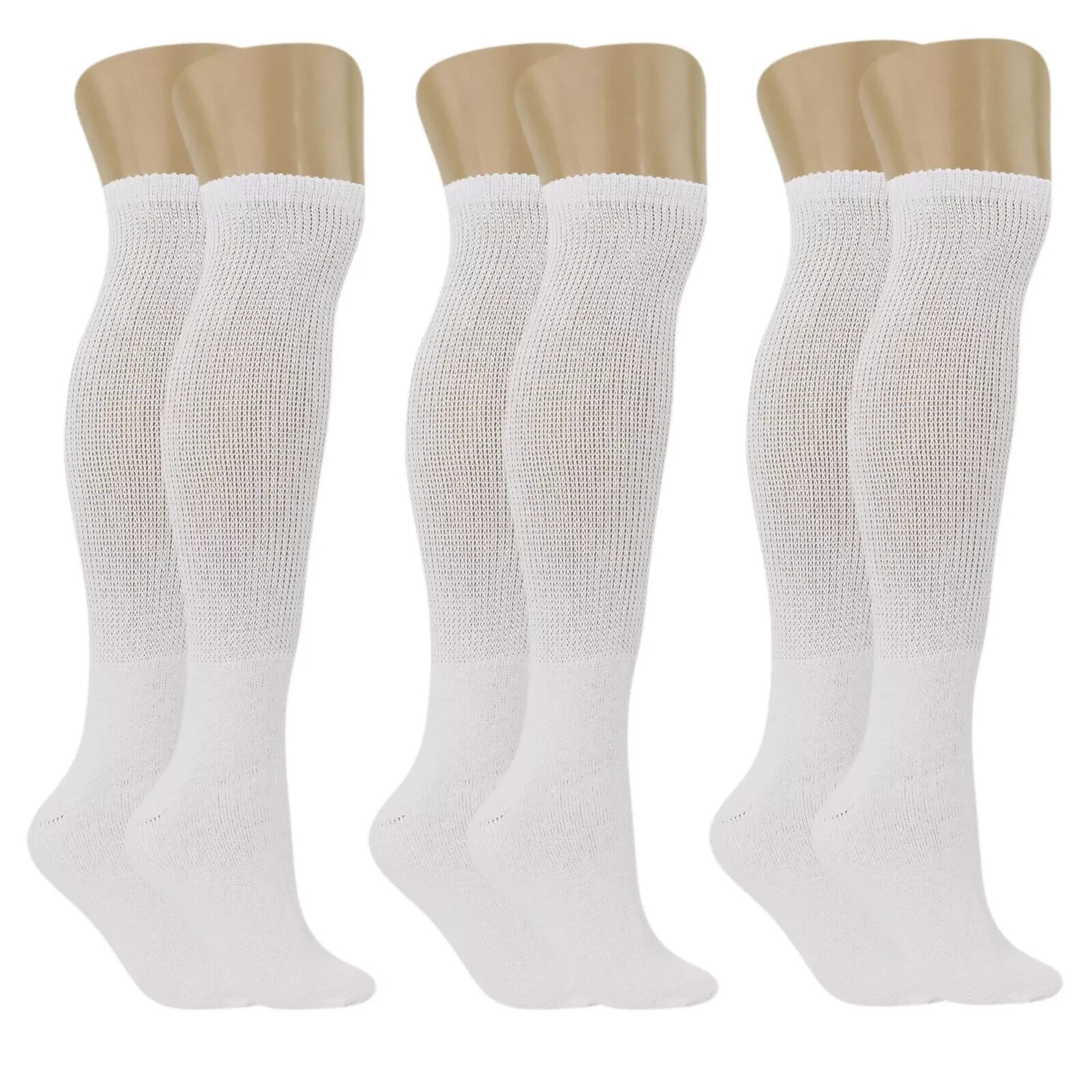 Wholesale Bulk Lots Men's Diabetic Over The Calf Socks Knee High 10-13 13-16