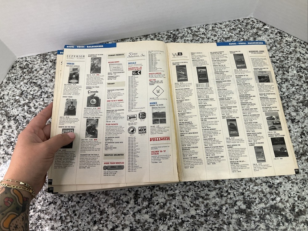 Walthers 1997 Ho Scale Model Railroad Catalog & Reference, 896 Page