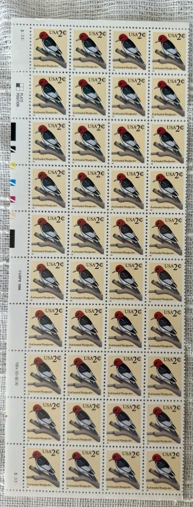 US Stamp Mint Never Hinged Sheets And Plate Bocks Face Value $87.81