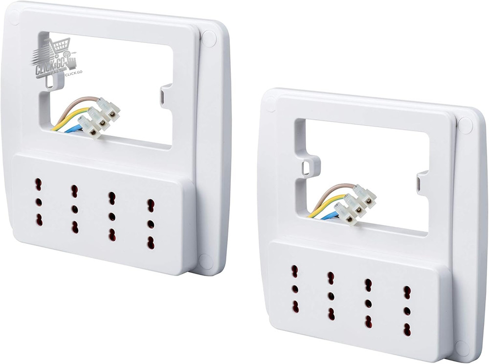 EMILIA SMART wall socket, white, 4 bivalent sockets, 2 pcs.