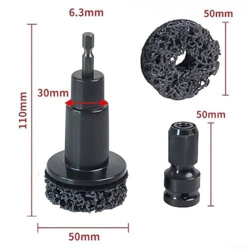 8Pcs Wheel Hub Cleaning Tools, Brake Rotor Resurfacing Kit Hub Quick Rust