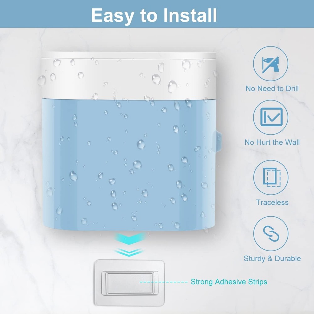 Wall Mounted Toothbrush Holder With Automatic Dispenser