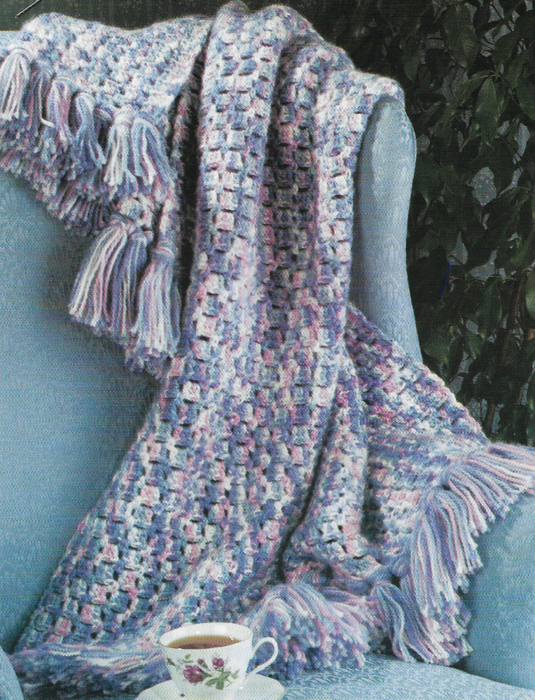 Springtime Jewels Afghan crochet PATTERN INSTRUCTIONS