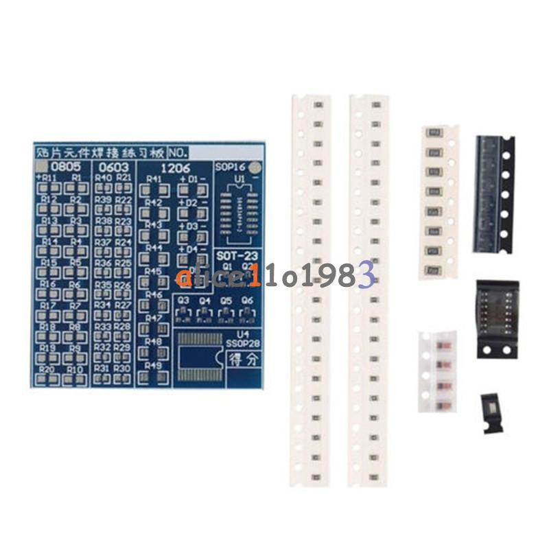 SMT SMD Component Welding Practice Board Soldering Practice DIY Kit Best