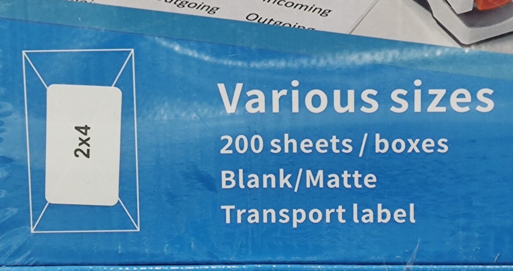Anylabel Organizer 200 sheets / boxes blank/matte label for Laser & inkjet