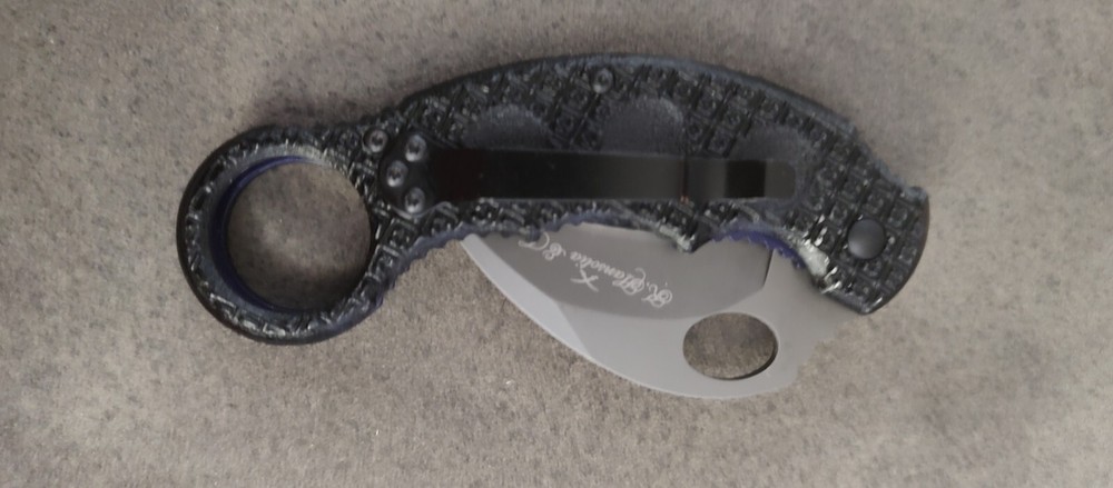K Hansotia & Co. Karambit Knife Black Folding Special Ops 101