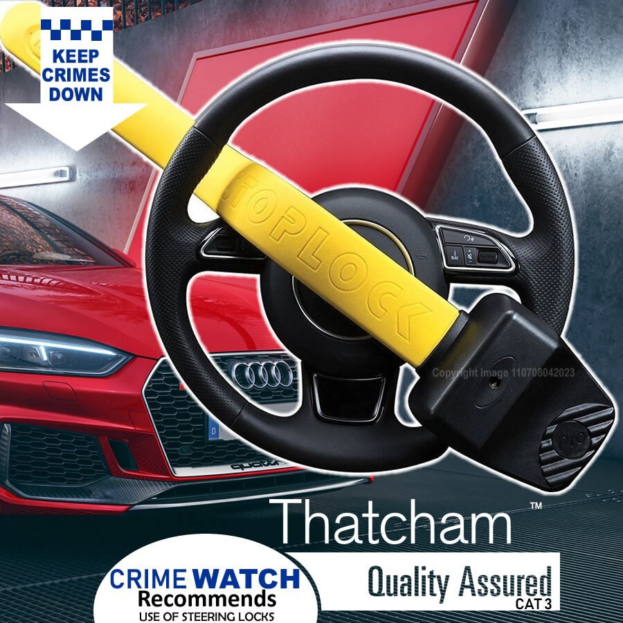 For Audi Car Steering Wheel Lock High Security Stoplock Pro Elite Premium. Caps✅