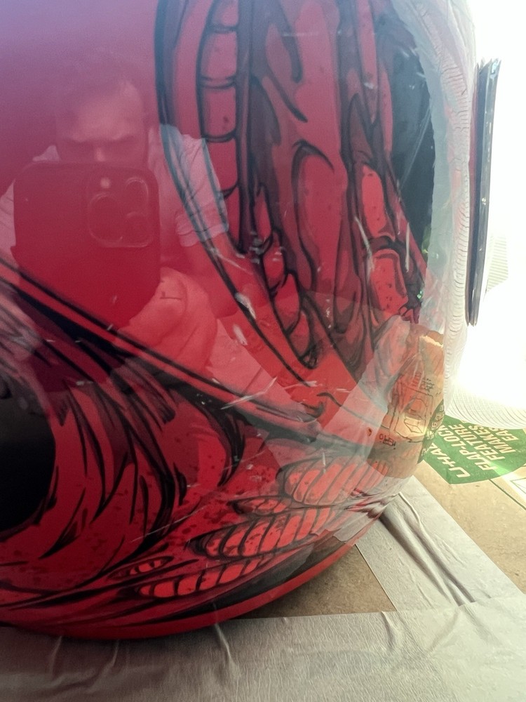 Icon Speedfreak Red Motorcycle Helmet