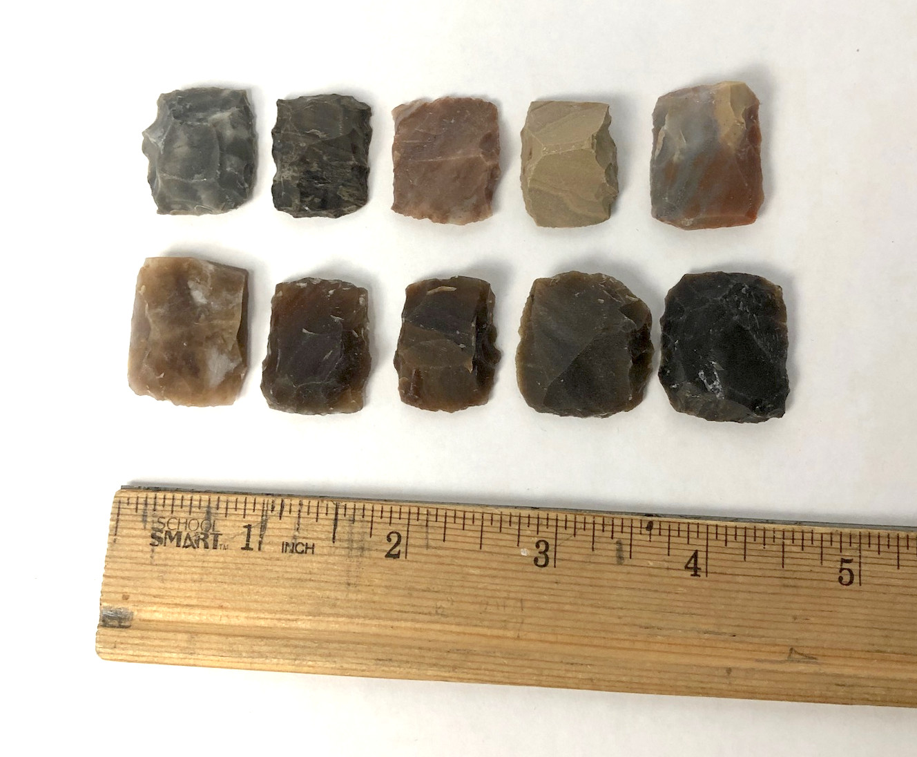 7/8 Inch Flints - 18th Century Style - 10 pieces