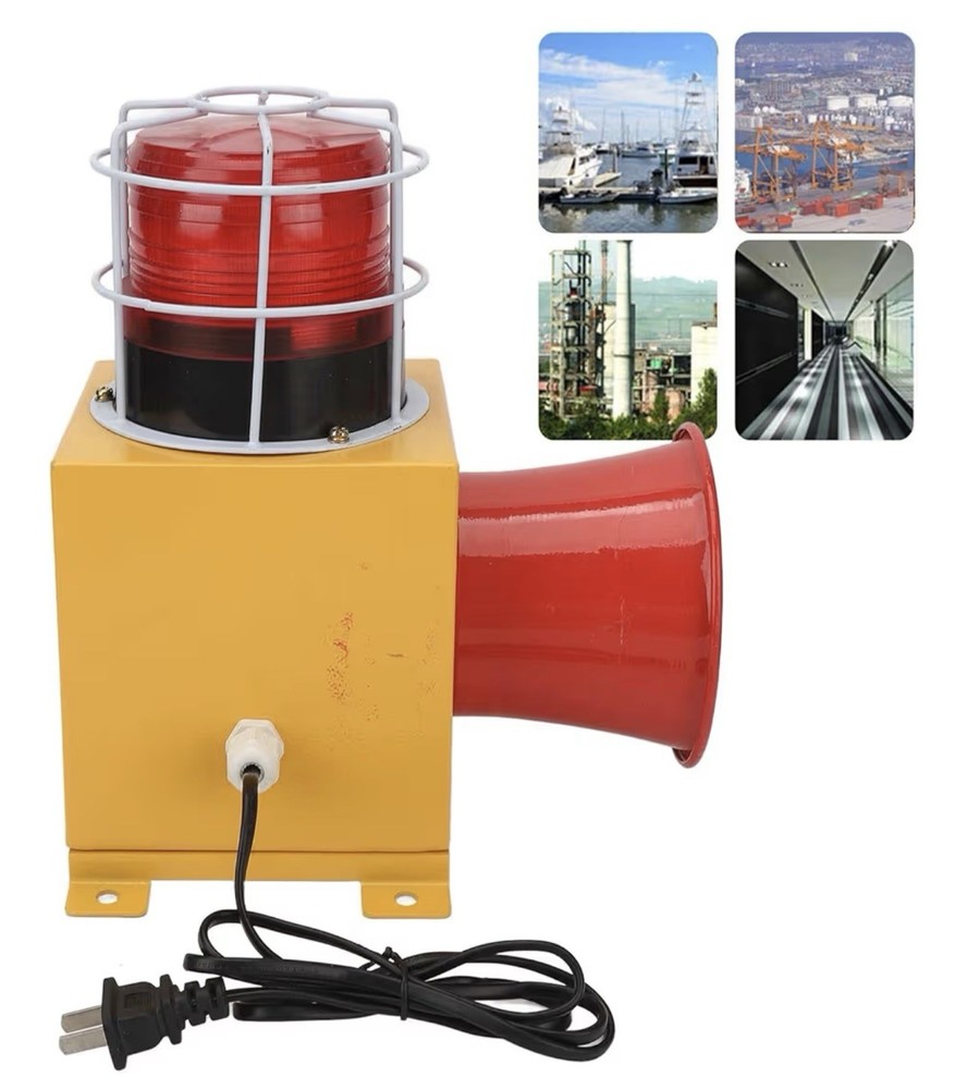 Industrial Warning Light Volume Adjustment Industrial Warning Alarm US Plug 110V
