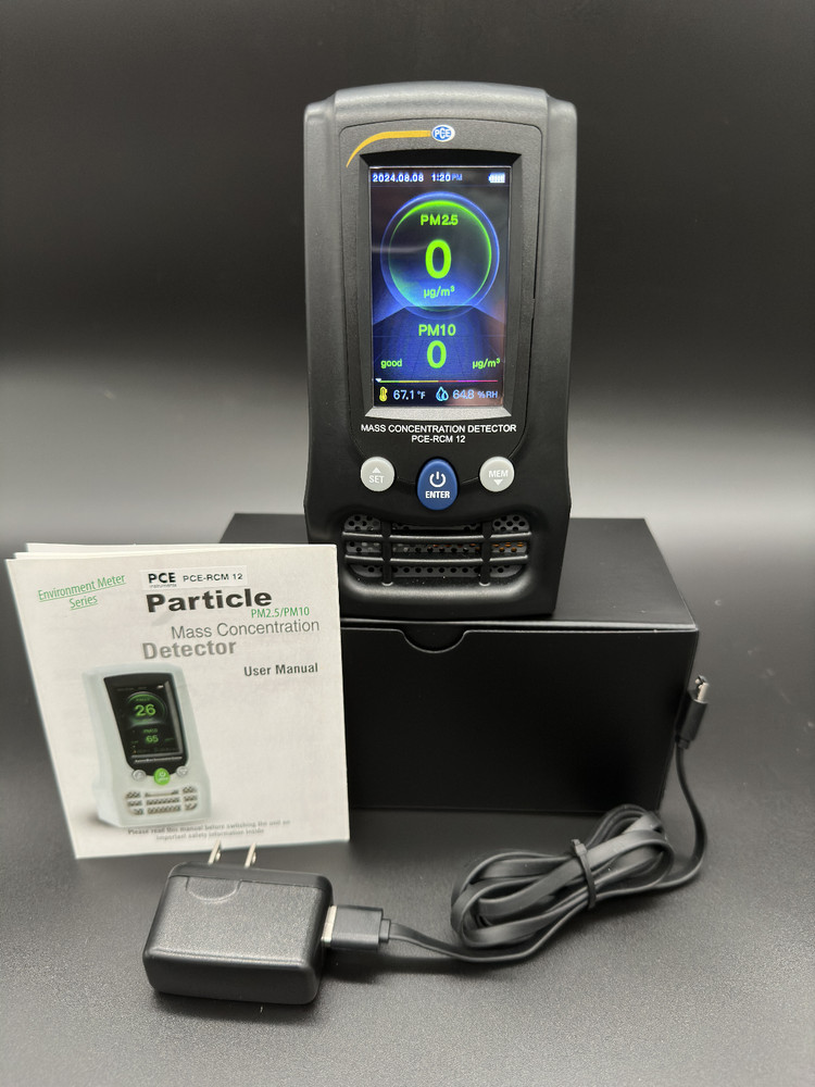 Air Quality Meter - PCE-RCM 12 - CO2, & Formaldehyde - PM2.5, PM10