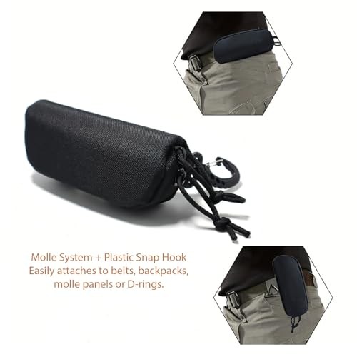 Tactical Molle Glasses Case Tactical Eyeglasses Case Shockproof Green