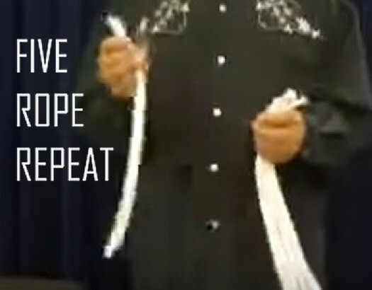 FIVE ROPE REPREAT - ROPE MAGIC TRICK - EASY TO DO