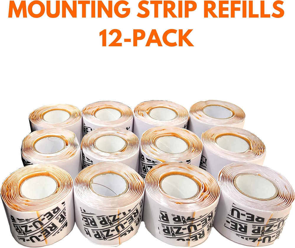 12-Pack Heavy-Duty Reusable Dust Barrier Zipper Patented Hook & Loop System