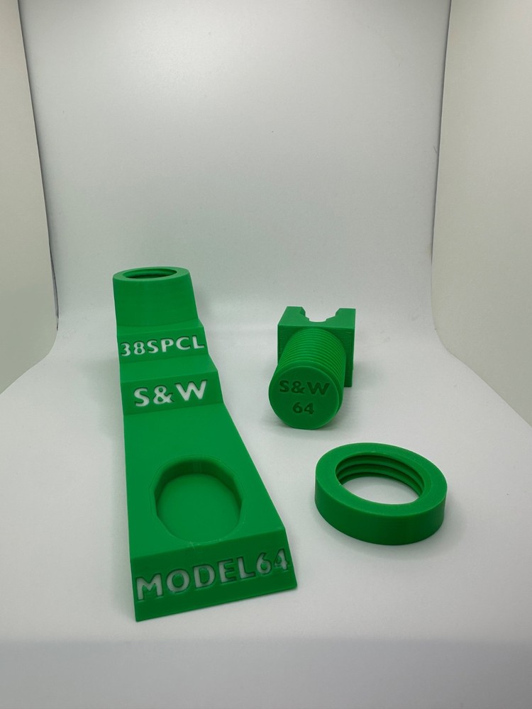 Custom Pistol Stand designed for Smith Wesson Model 64 3D printed safe storage