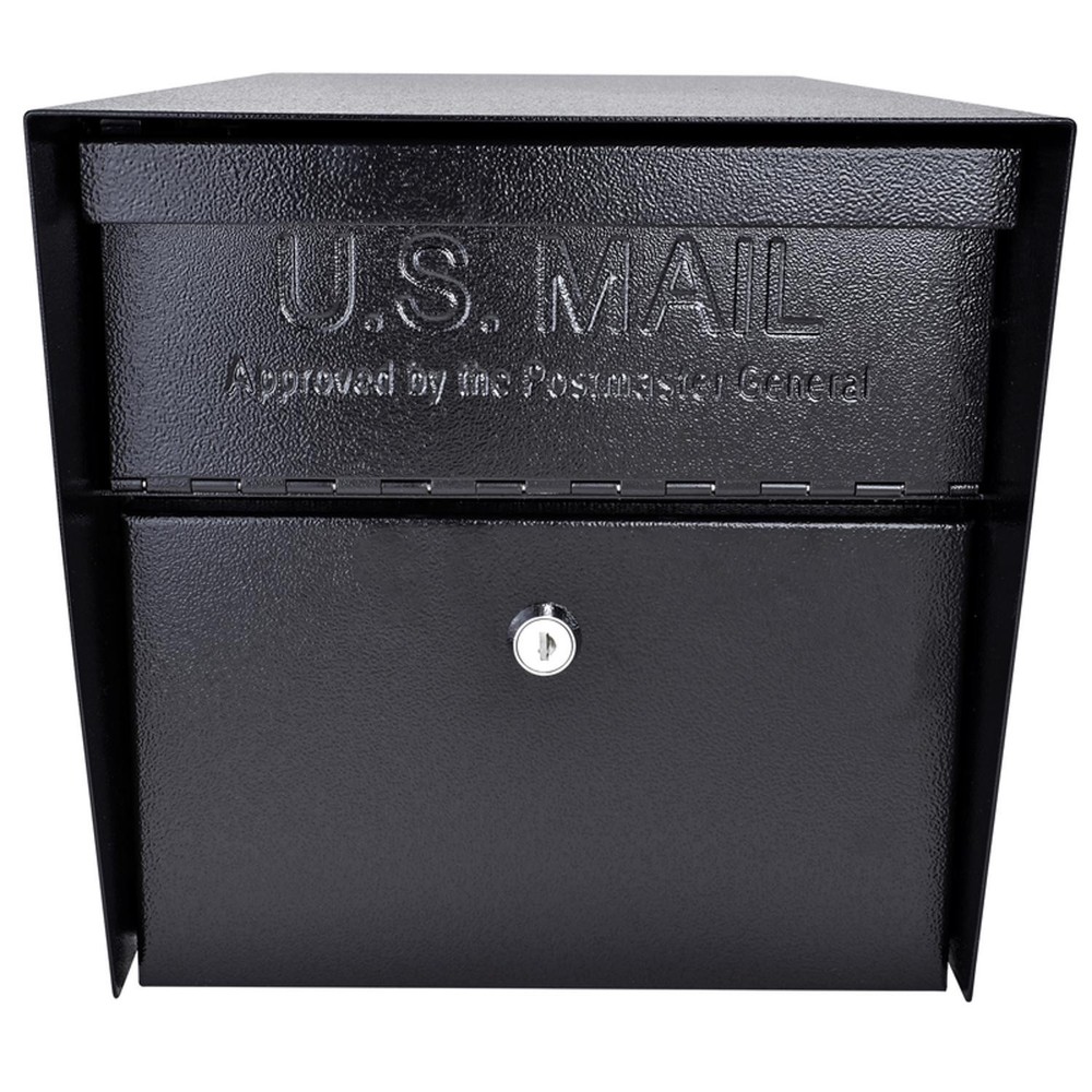 Mail Boss 7506 Black Mail Manager Steel Curbside Locking Security Mailbox