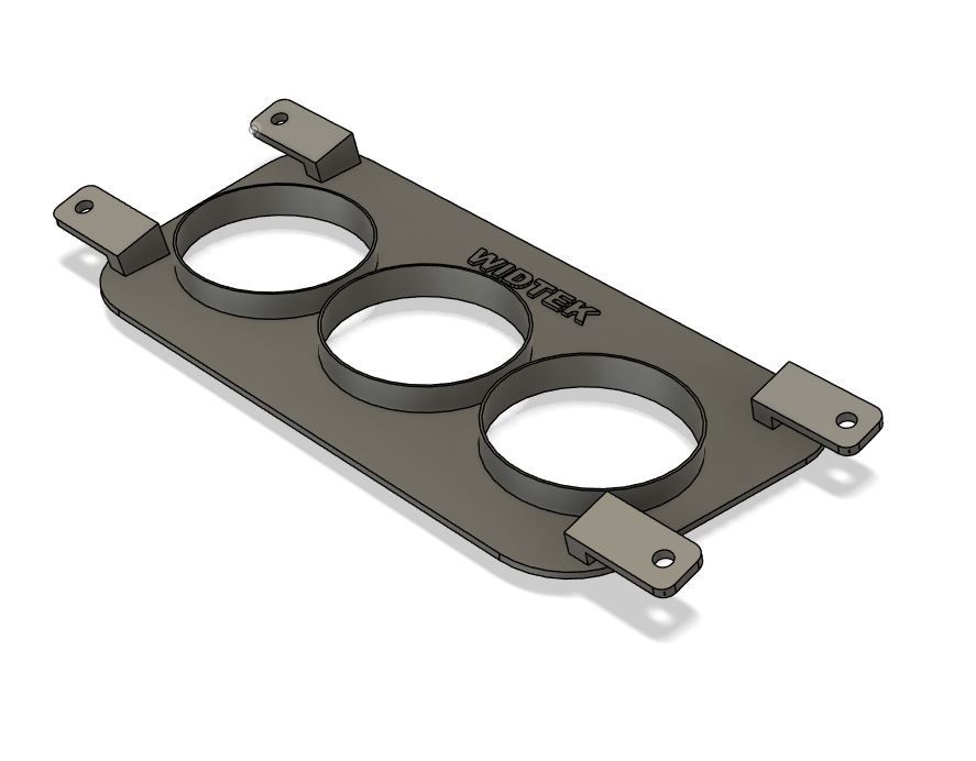 BMW E9x Bracket for two 52mm Gauges