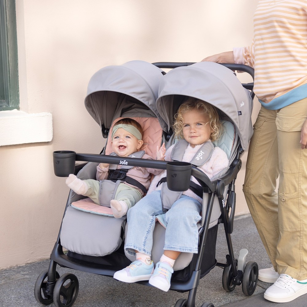 Joie Rosemary Double Stroller Side by Side Lightweight Twin Compact