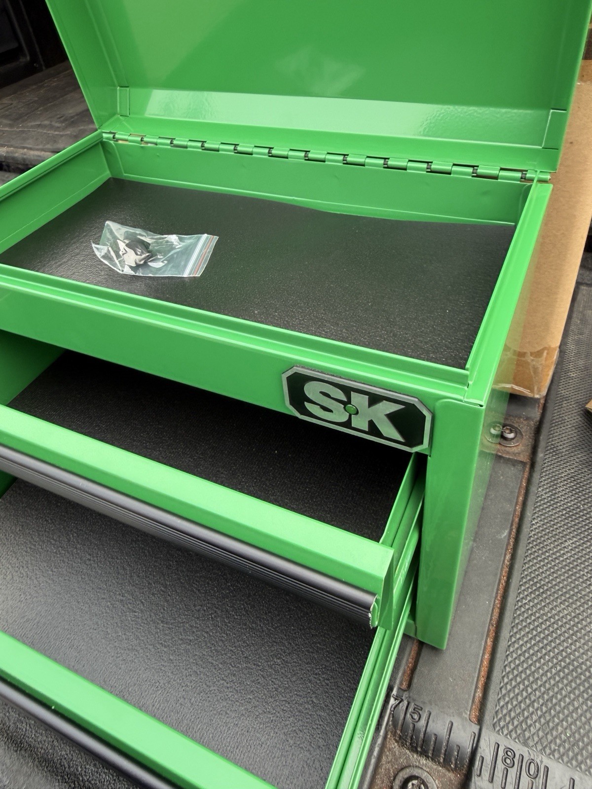 SK Tools S-K Green Table Top Tool Chest Toolbox Sk86101 86101 Nos