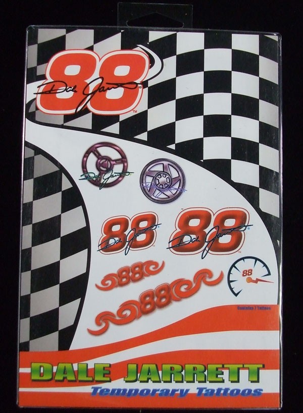 Dale Jarrett Temporary Tattoos Pack * 7 Tattoos