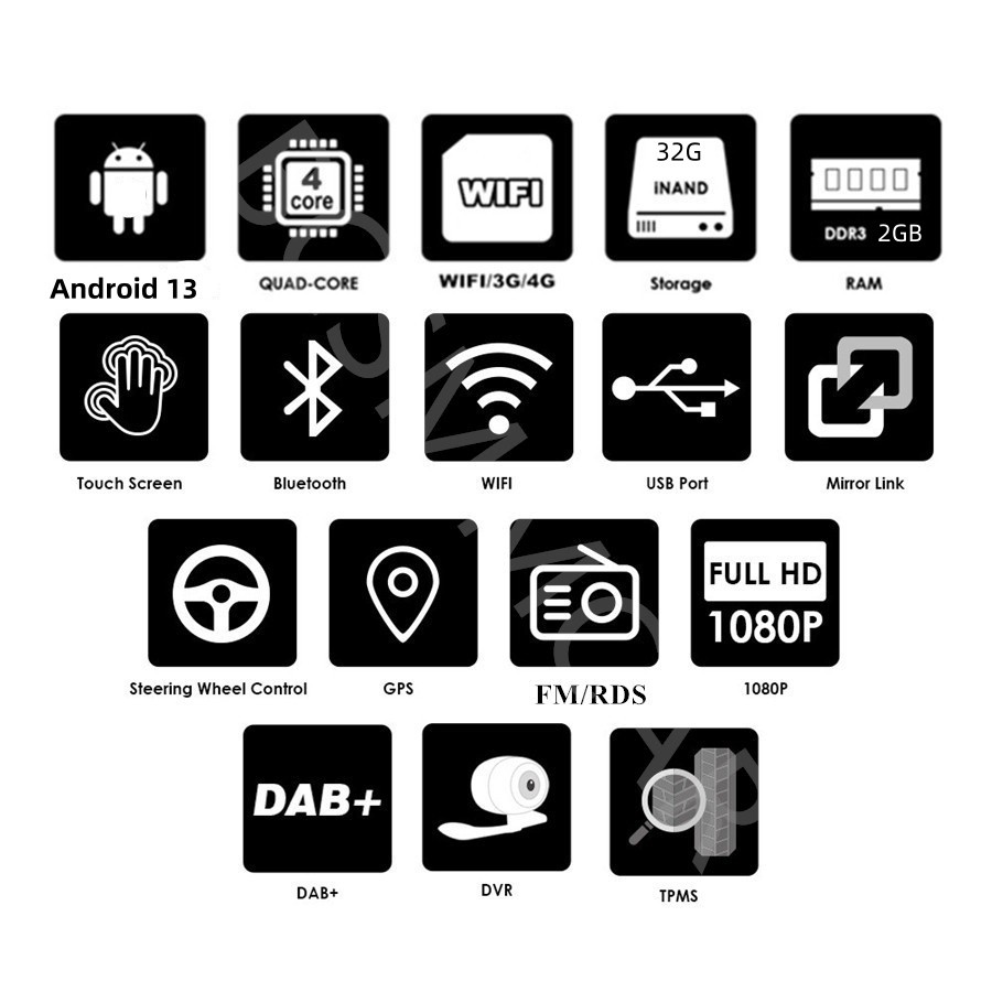 Stereo Radio For Apple Carplay Android Auto Fit For Hyundai Veloster 2011-2017