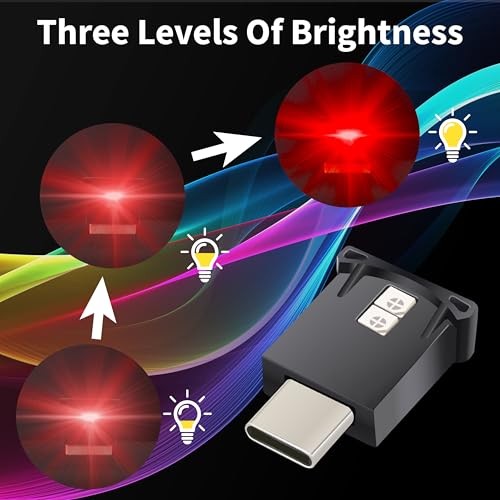 Mini USB LED Car Light, DC 5V Intelligent Interior Car Lights, TYPE-C-2