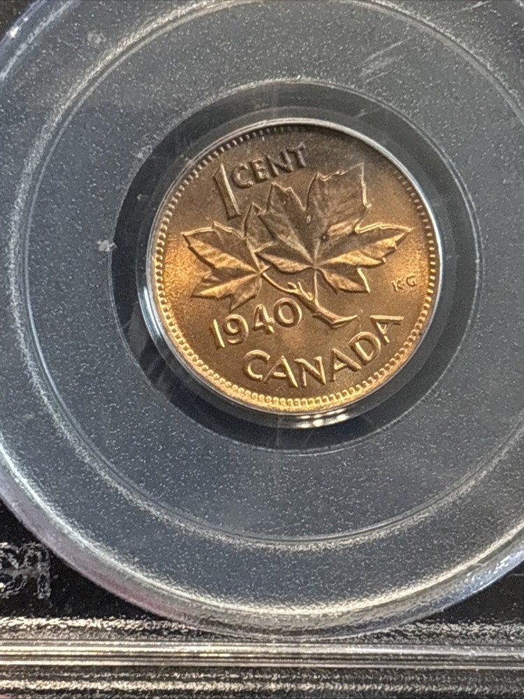 1940 Canada Penny Uncirculated Pcgs Ms64 Red Small Cent