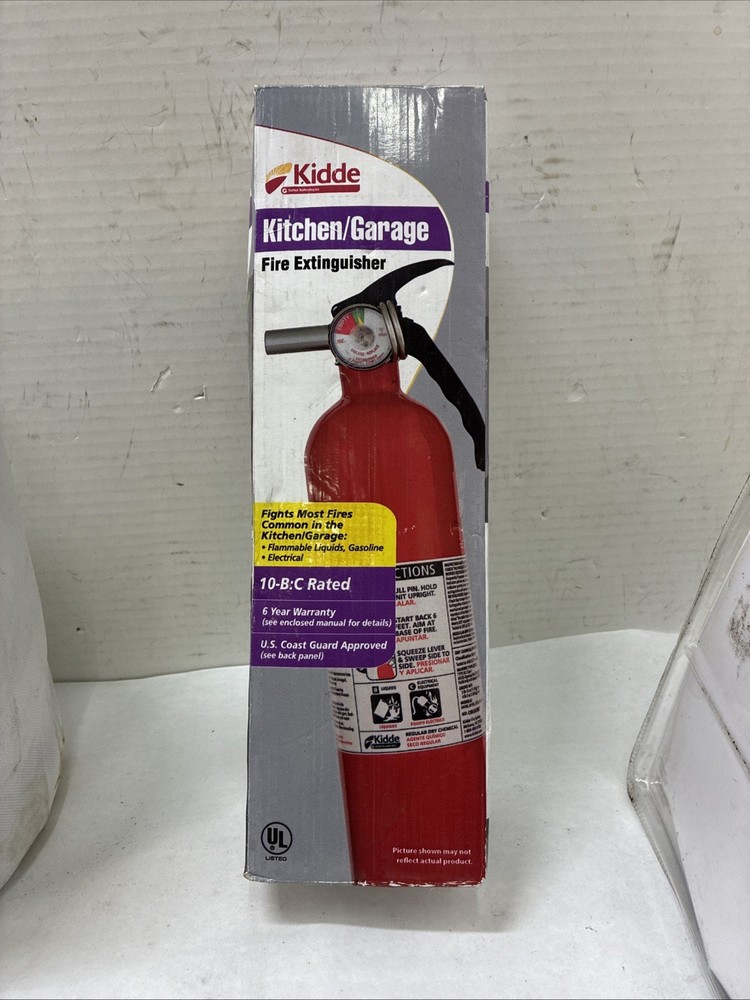 Kidde Kitchen/Garage Fire Extinguisher 10-B:C UL Rated Safety Device