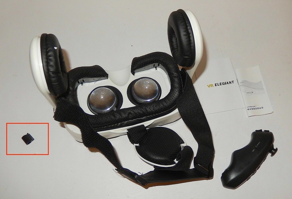 ELEGIANT 3D VR Headset Glasses Virtual Reality Headset (HINGE BROKEN)(SEE PIC)