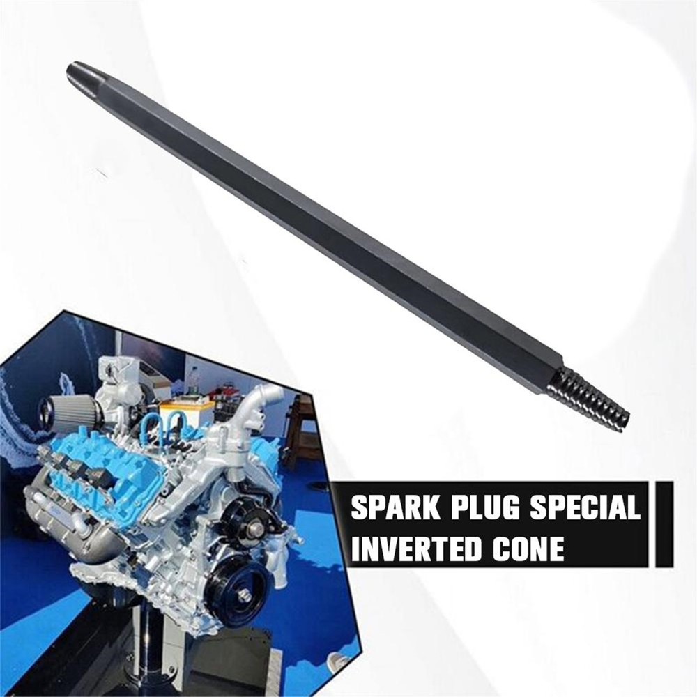 2pcs Fracture Damaged Spark Plug Extractor Removal Tool & 3/8" Drive 10mm Socket