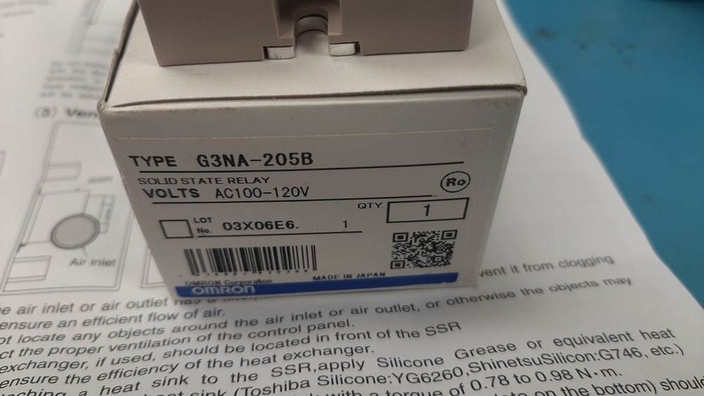 ( 2 PCS ) Omron G3NA-205B 24VDC Solid State Relay