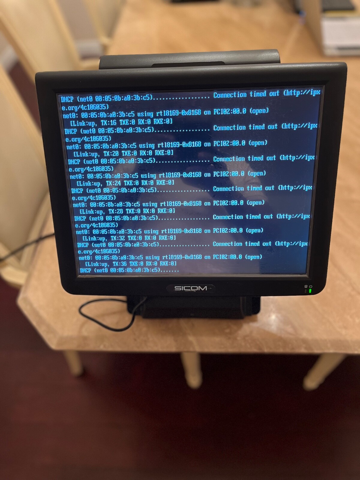 Sicom SL20 POS Terminal Register with Rear Display 2100-00 3LEP33500460