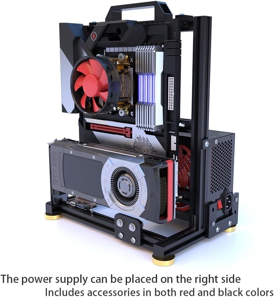 DIY Aluminium Pc Open Case Computer Chassis Test Bench Support Water Cooling