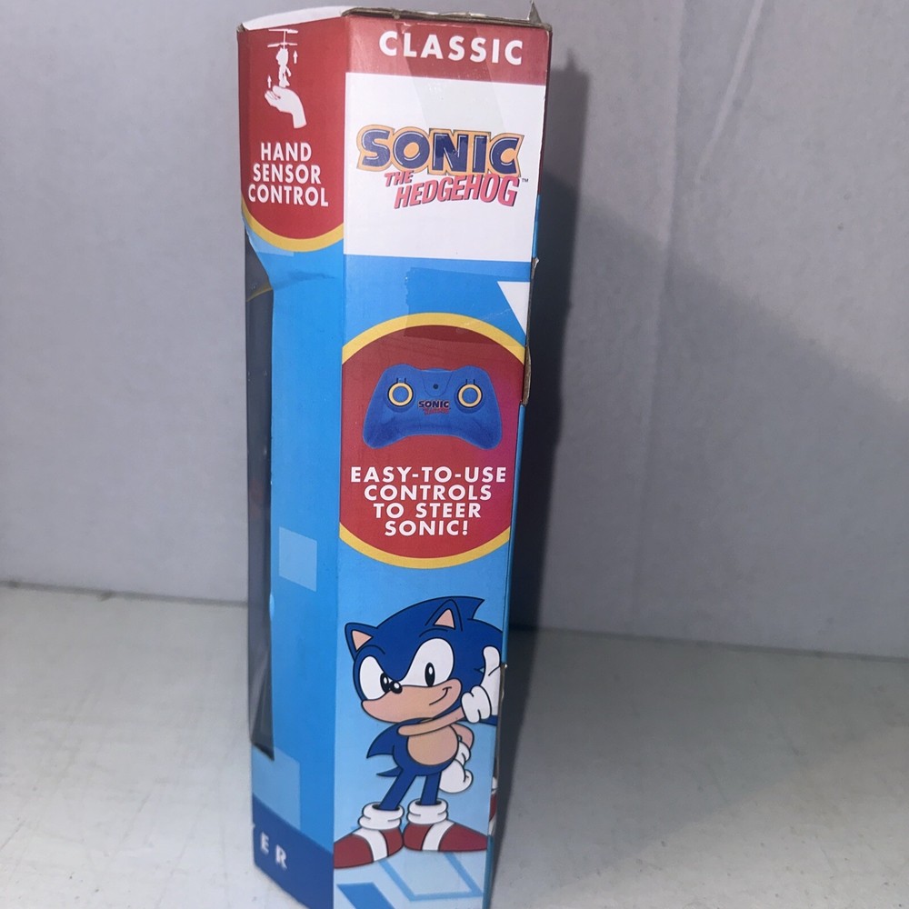 Classic Sonic The Hedgehog Hand Sensor Control HELI-DRONE FLYER & Remote Control