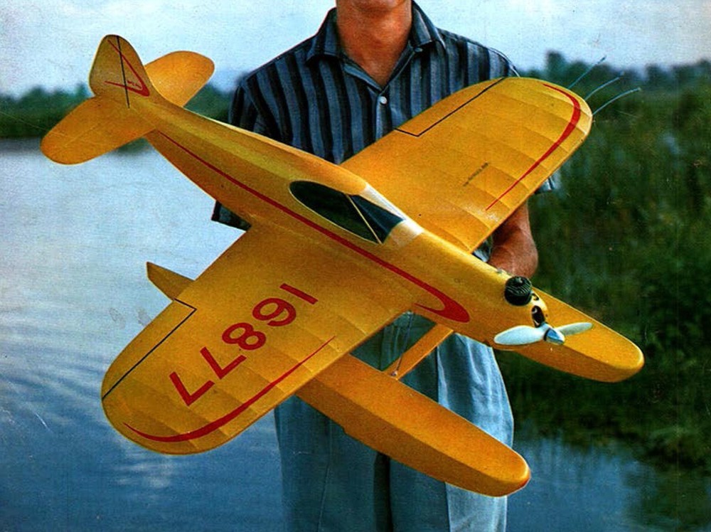 Model Airplane Plans (UC): Sure Fun 36" Sport Floatplane for .35 Engine