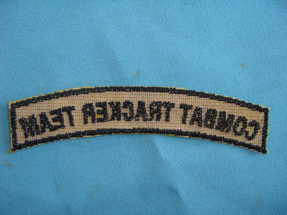VIETNAM WAR TAB PATCH, US COMBAT TRACKER TEAM