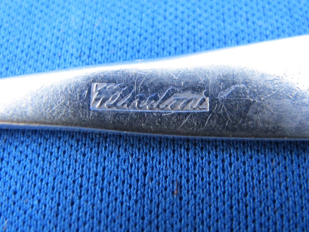 GERMAN / SCANDINAVIAN Silver TEASPOON-Rounded End-Signed WILHELMI-Dated 1854