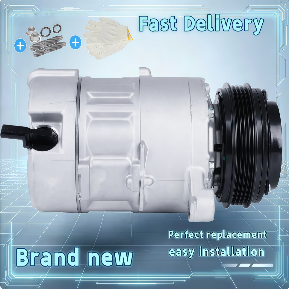 New A/C AC Compressor For 2014-2018 Chevy Silverado 1500 (4.3L / 5.3L / 6.2L)