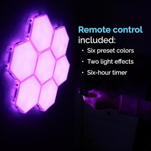 HEXlights SnapTap 7-pk Tap Tap Sensory Lights - Touch & Remote Controlled