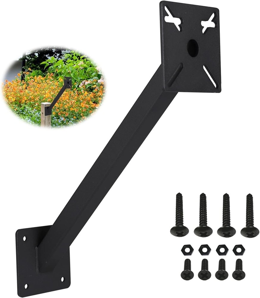 Keypad Mounting Post Bracket, Heavy Duty Universal Gooseneck Pedestal Mount for