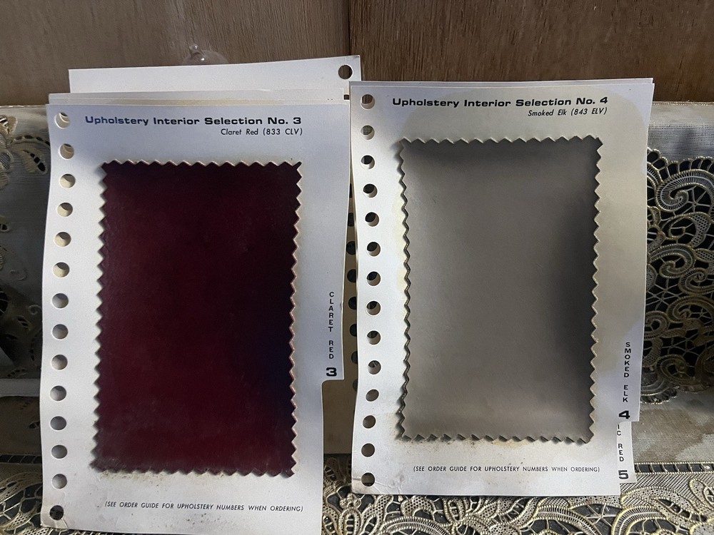 Avanti Interior Upholstery Selections